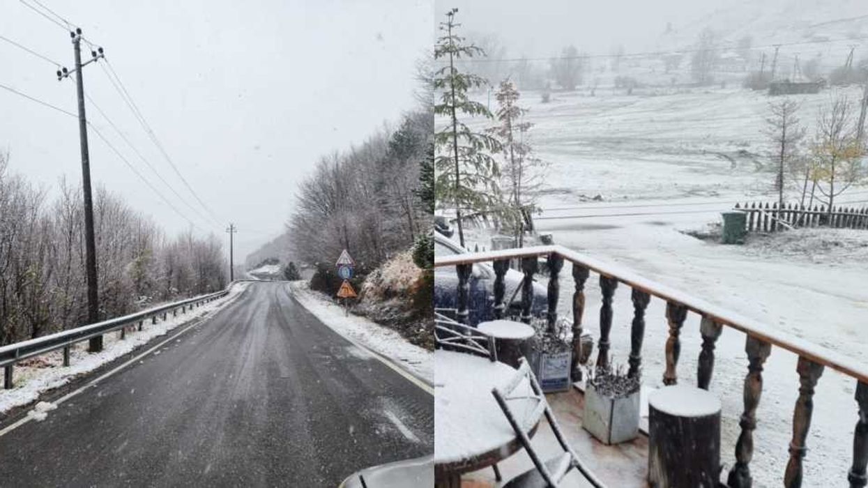 Reshje bore mbi 1,200 m në juglindje, 5–10 cm në zona malore