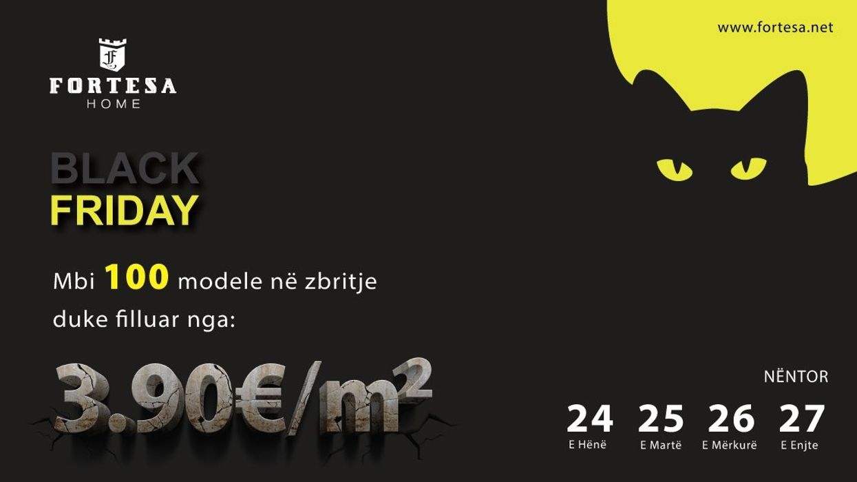 Fortesa Home nis ofertat e Black Friday: pllaka nga 3.90 €/m² dhe zbritje në sanitari