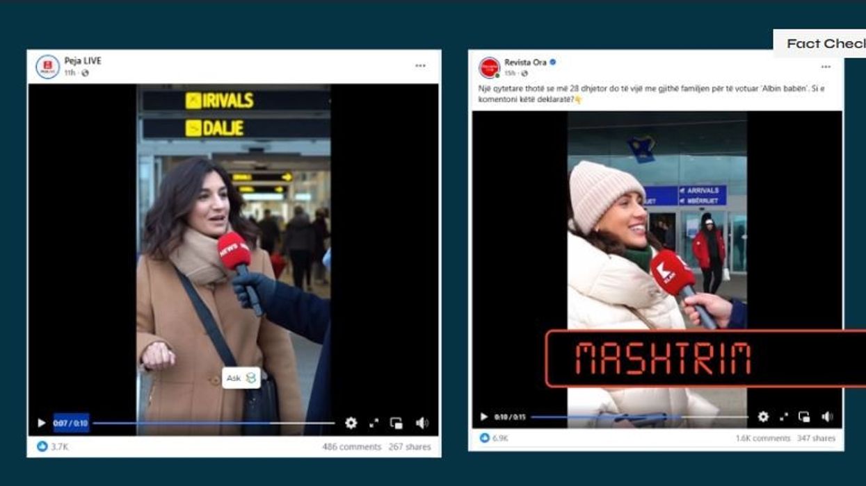 Videot e publikuara nga Peja LIVE dhe Revista Ora rezultojnë të gjeneruara me inteligjencë artificiale