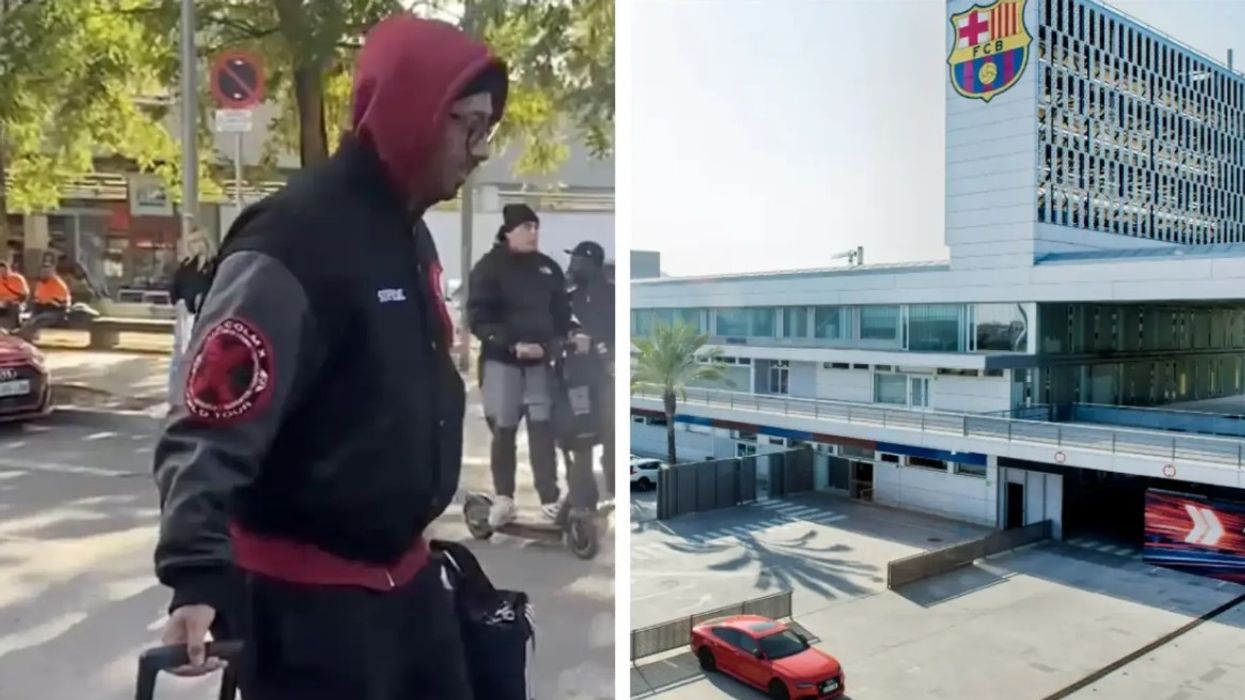 Jerome Boateng stërvitet në Ciutat Esportiva të Barcelonës pas largimit nga LASK