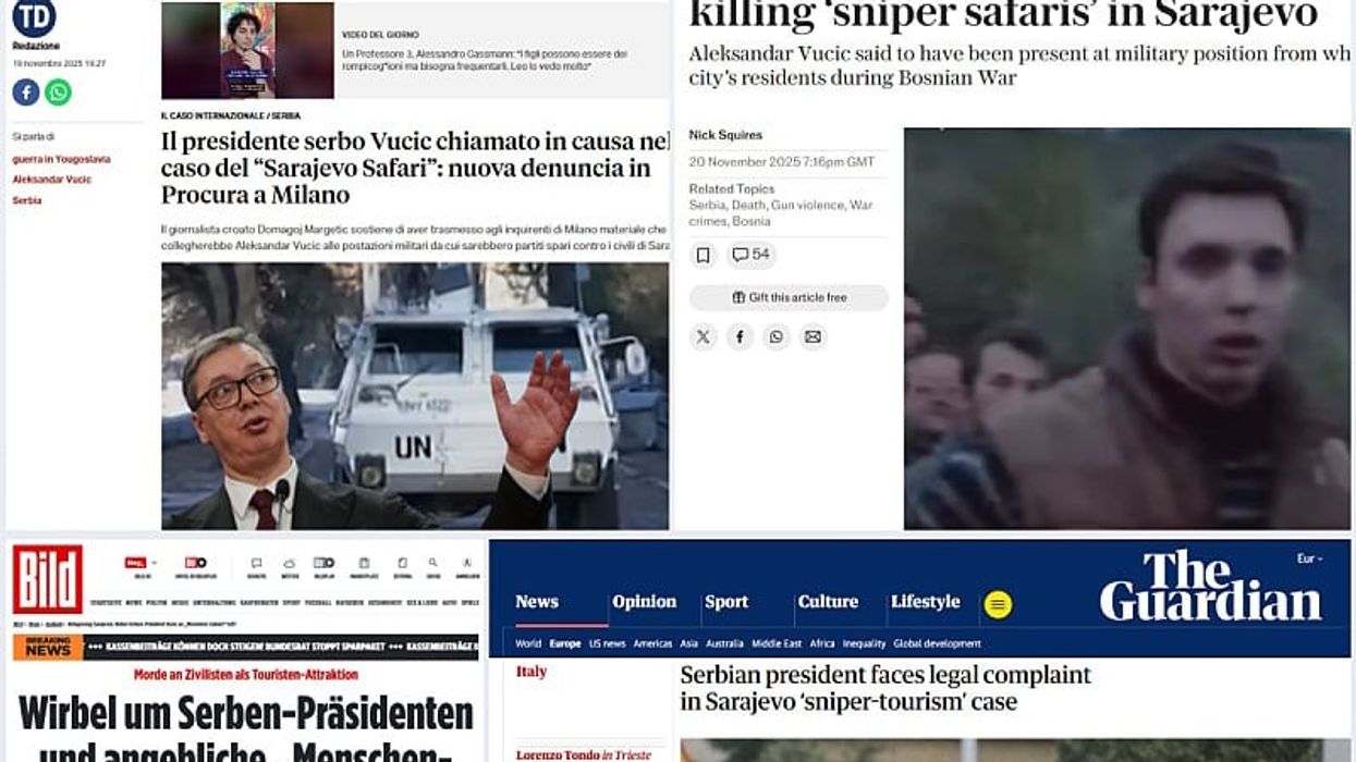 Gazetar kroat paraqet padi në Milano ndaj Vuçiqit për ‘Sarajevo safari’