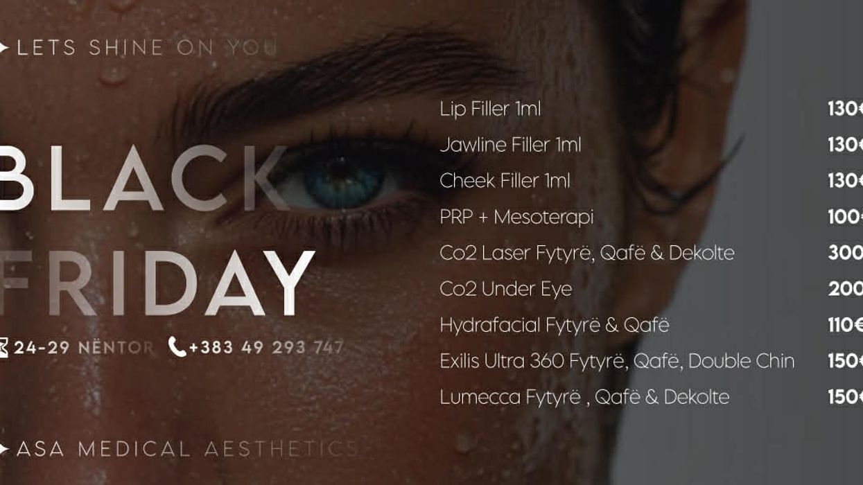 Oferta Black Friday në ASA Medical Aesthetics (24–29 Nëntor)