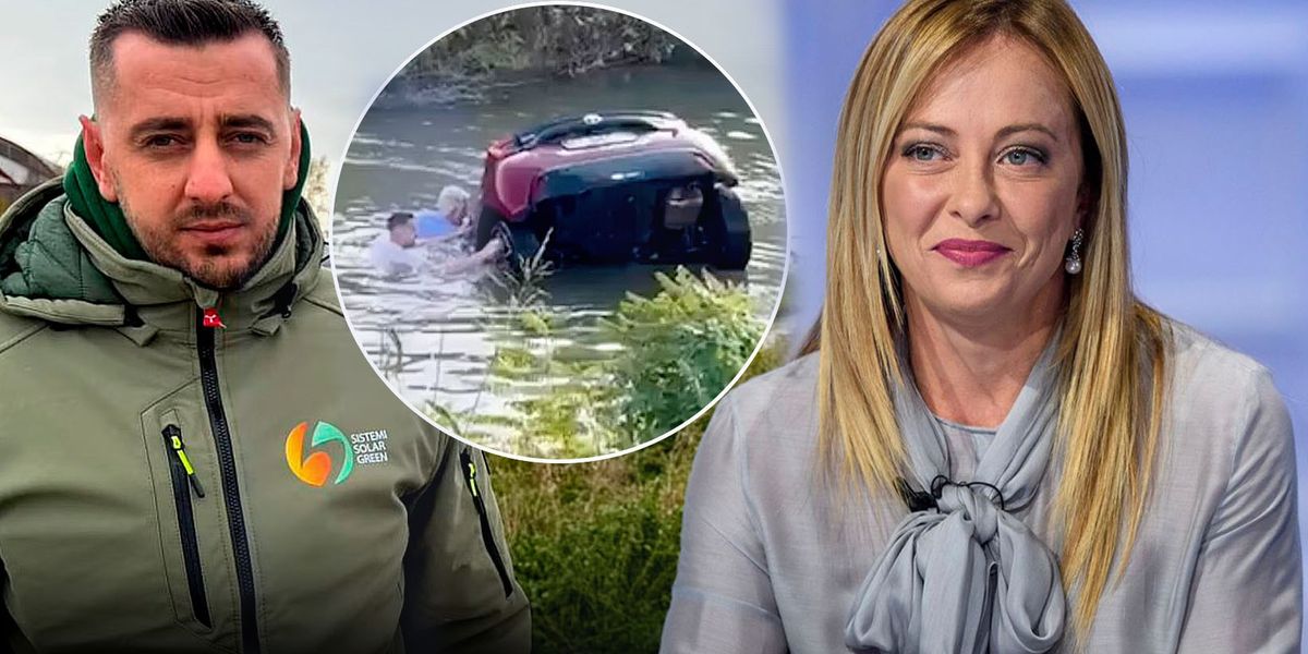 Giorgia Meloni përshëndet Elton Zefin që shpëtoi një 85-vjeçar në Padova